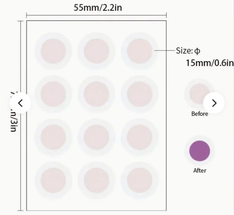 12pcs UV Detection Stickers for Sun Protection - VOLANS