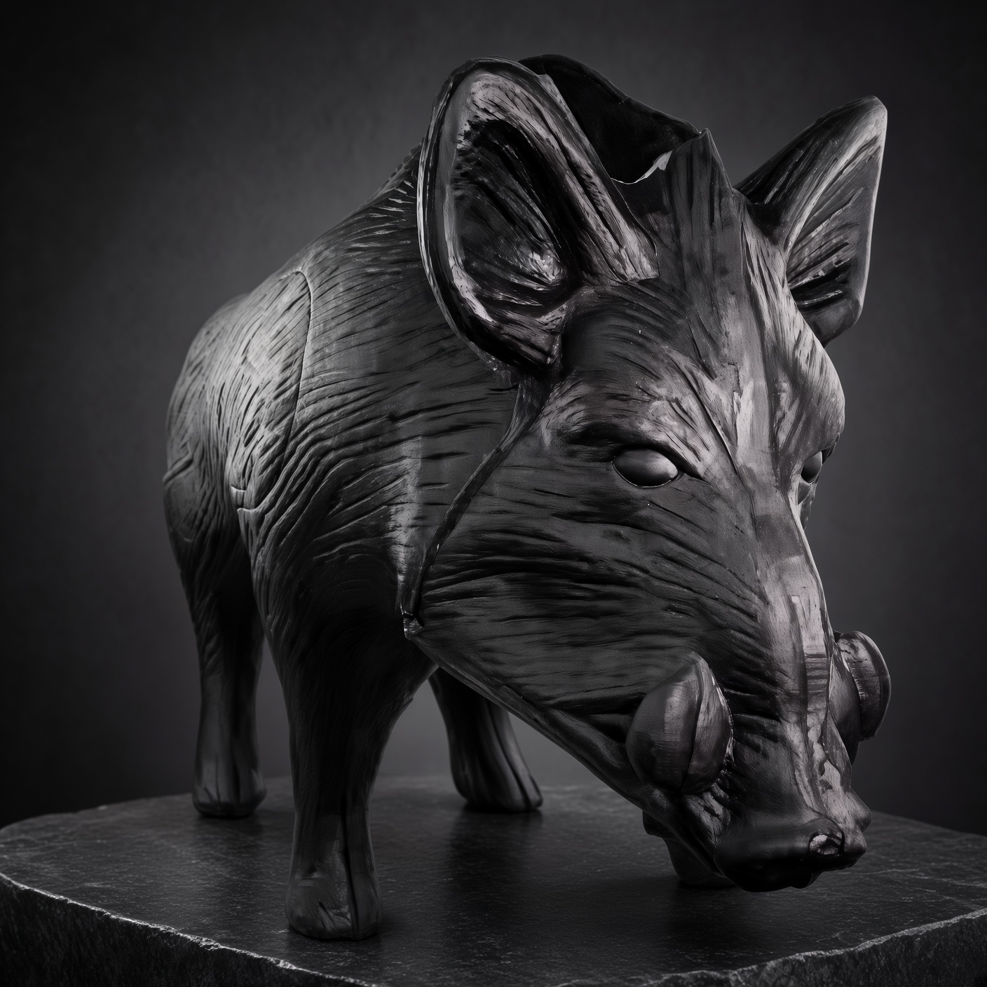 Feral Boar 3D Archery Target with replaceable insert