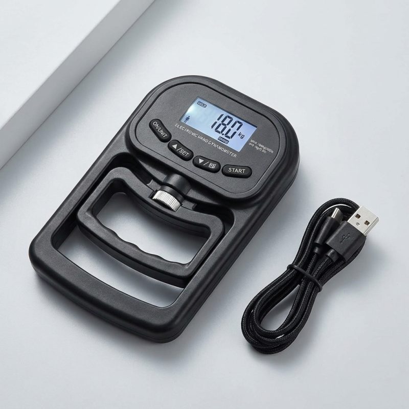 Volans 396lbs/180kg Digital Grip Strength Tester – Black