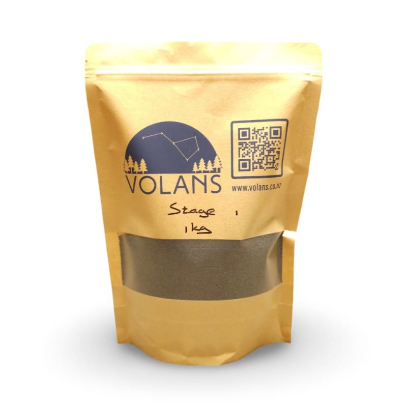 Volans Rock Tumbling Grit - Stage 1 Coarse Silicon Carbide Grit (60 Mesh): 1kg with spoon