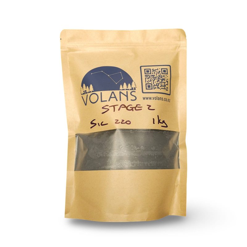 Volans Rock Tumbling Grit - Stage 2 Medium Silicon Carbide Grit (220 Mesh): 1kg