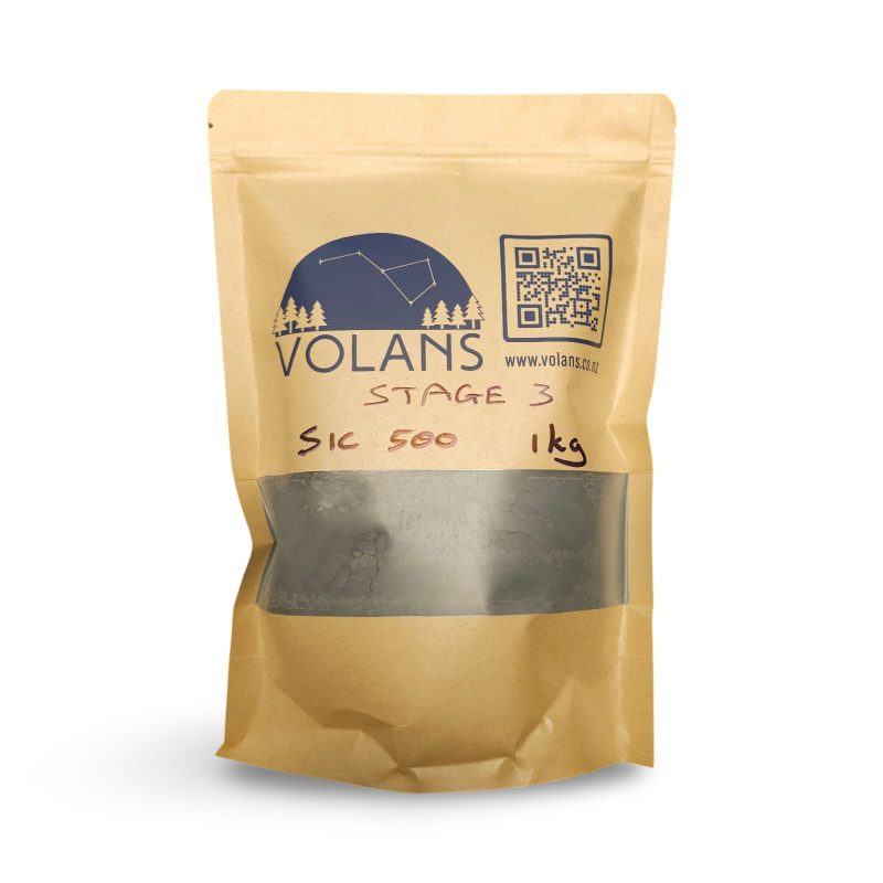 Volans Rock Tumbling Grit - Stage 3 Fine Silicon Carbide Grit (500 Mesh): 1kg
