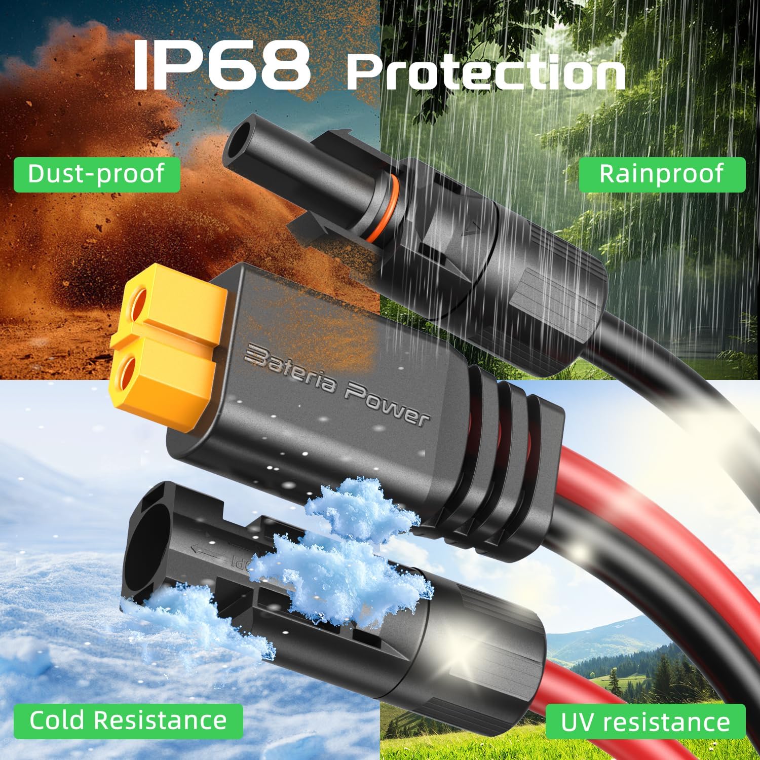 Solar Panel Connector to XT60 Female Solar Charging Cable – 3.5m or 5m Length for EcoFlow - Image 2