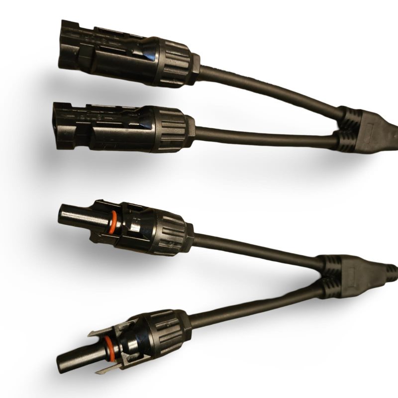 MC4 Y Branch Connectors Pair - 2 in 1 Solar Panel Cable Connector - Image 3