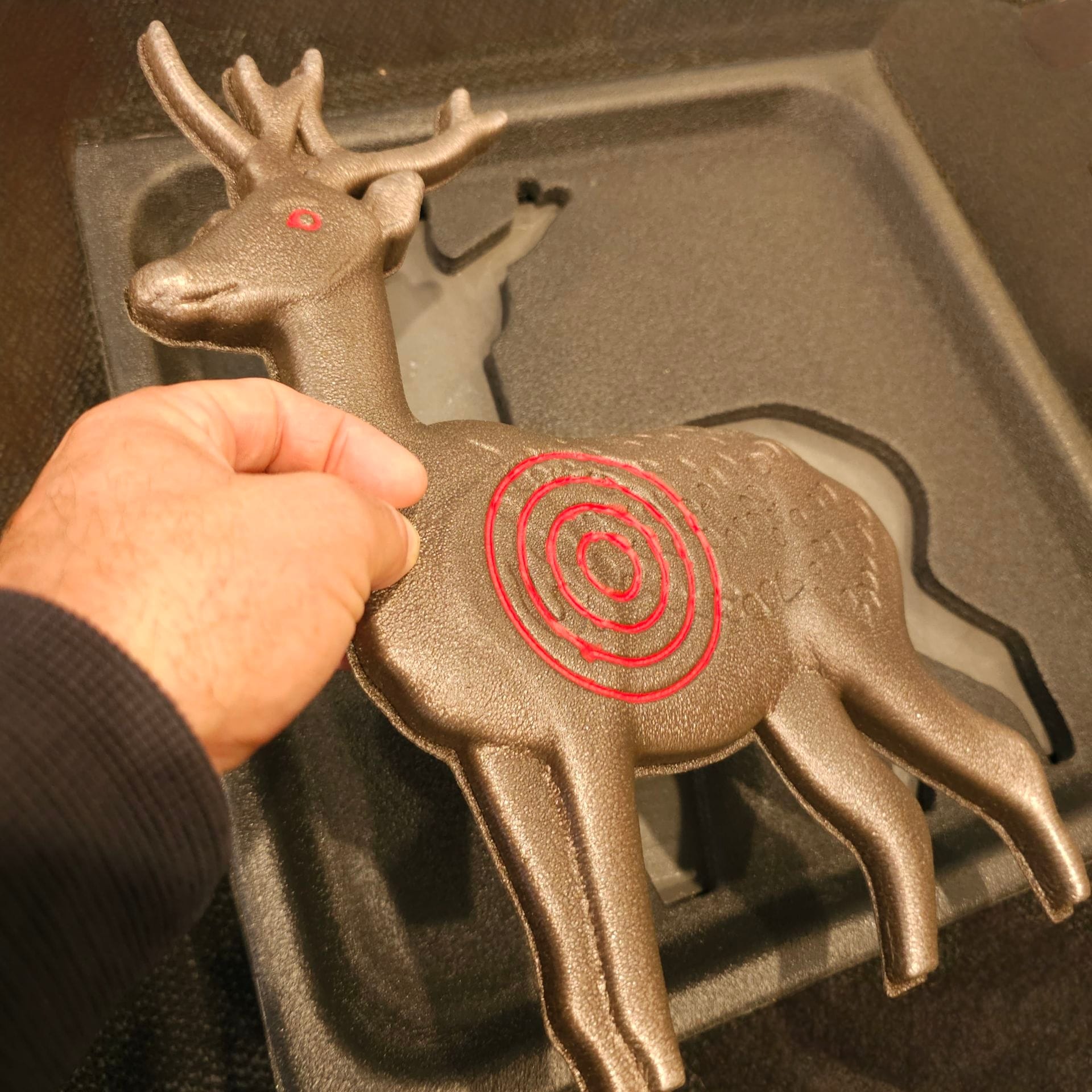 Archery target foam block with removable deer inserts - Image 3