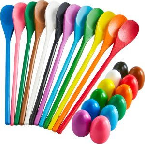 Volans Egg and Spoon Race Game Set: Carnival Fun for 12 Players!