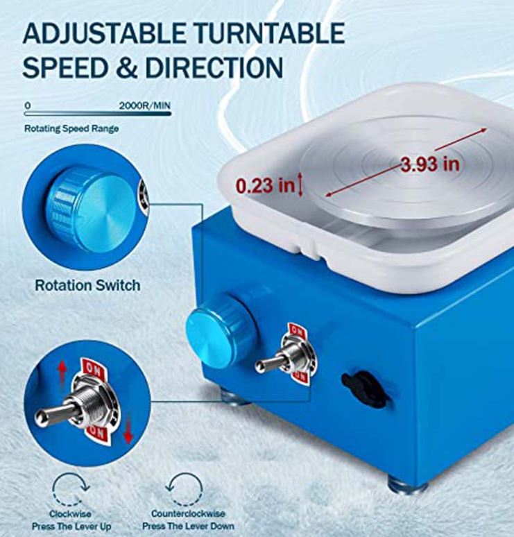 Mini Pottery Wheel Machine: Creative Clay Fun for Kids & Beginners! - Image 12