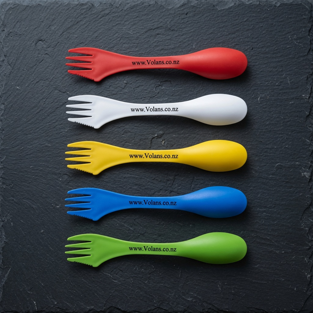 Tritan Plastic Sporks: 3-in-1
