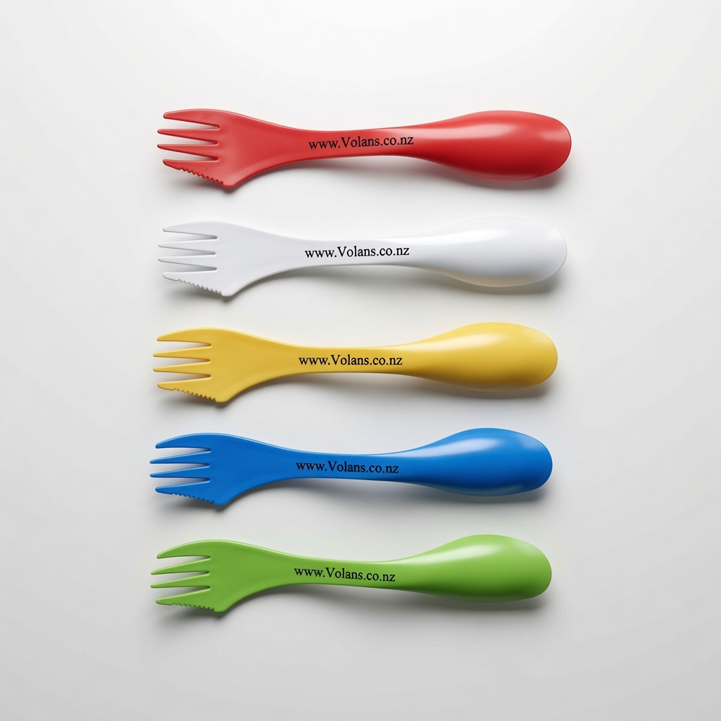 Tritan Plastic Sporks: 3-in-1