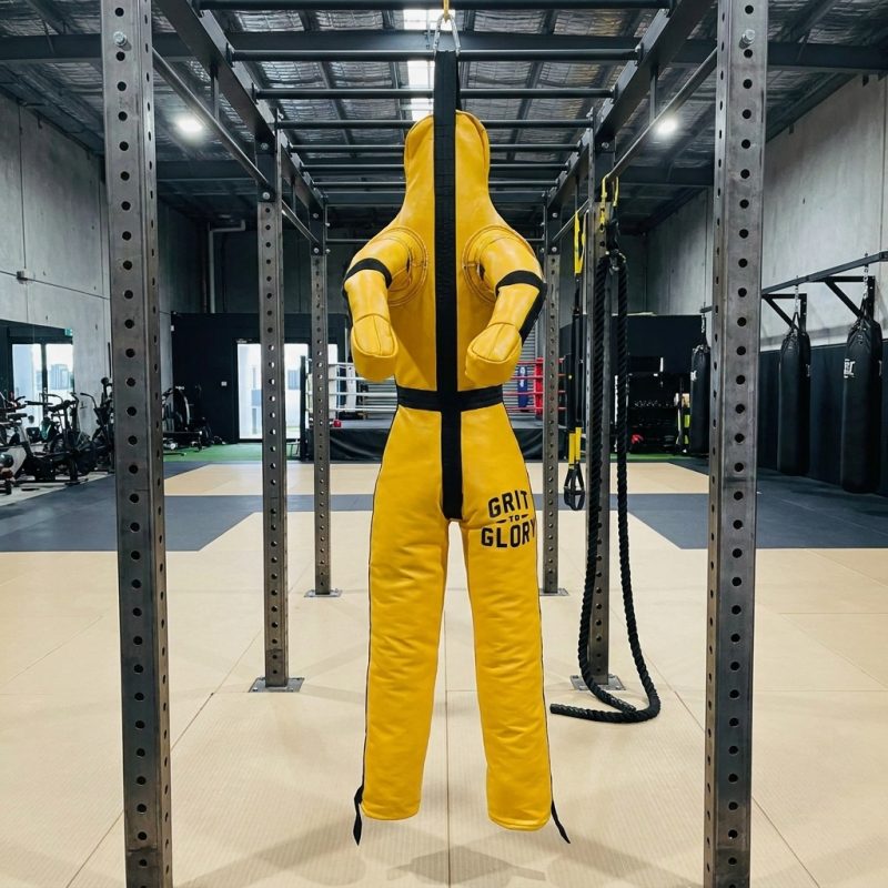 Grit to Glory Bruce Lee Yellow Grappling Dummy – Adult 180cm or Junior 130cm - Unfilled Dummy 180cm