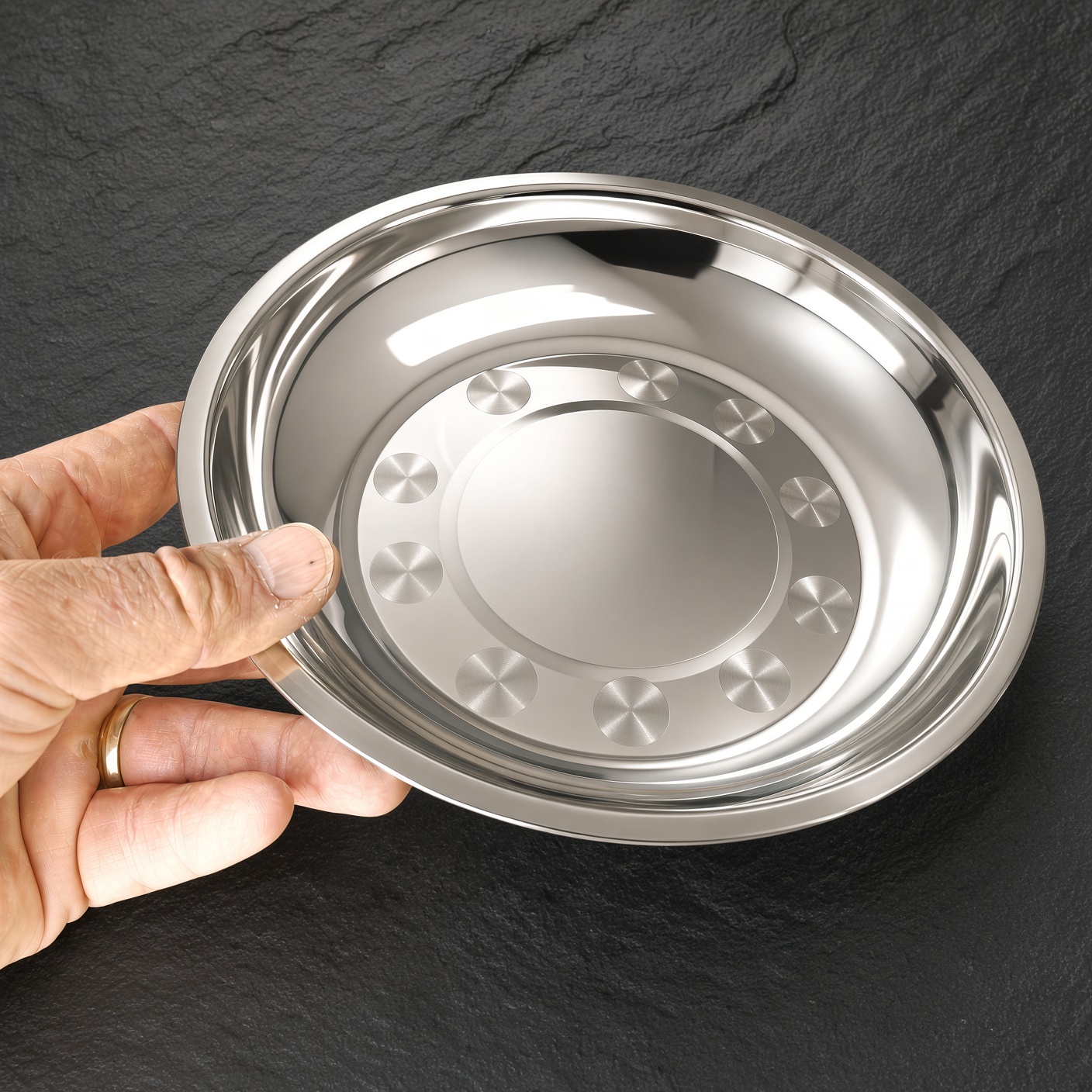 Lightweight Stainless Steel Bowl | 21 cm | 70 g - Image 2