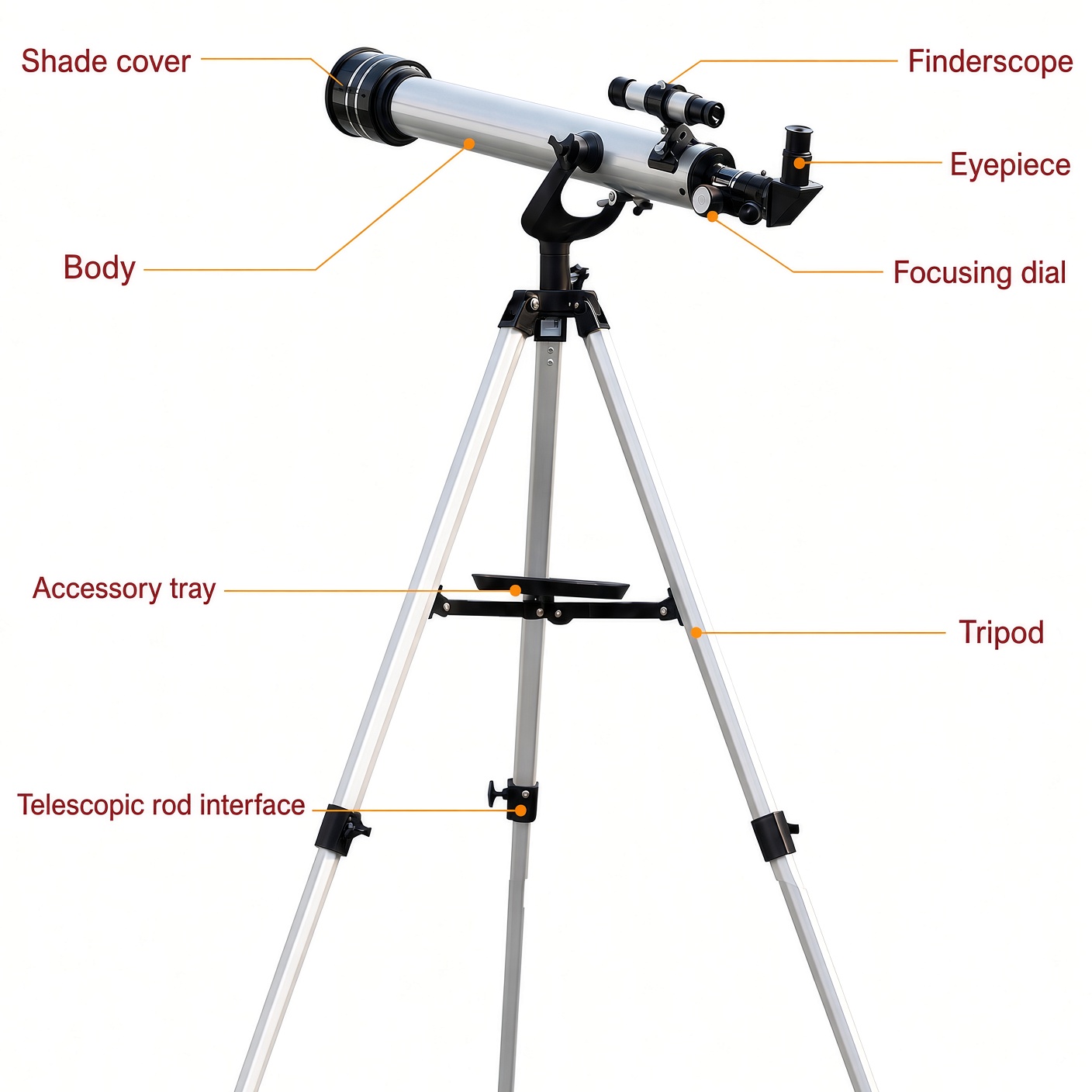F70060 Refractor Telescope | 60 mm | Beginner Stargazing - Image 4