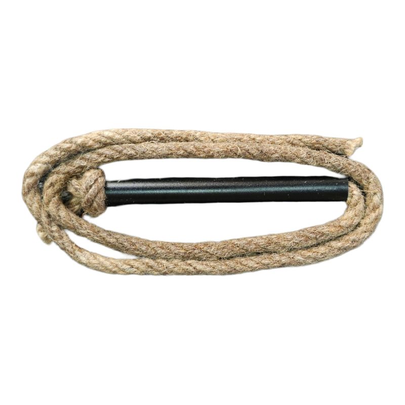 Waxed Jute Tinder Rope with Aluminium Sleeve – 6×660mm Flint & Ferro Fire Starter