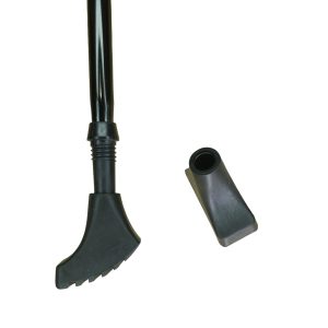 Nordic Walking Pole Rubber Feet / Tips – Replacement Pair (Round or Boot Style)