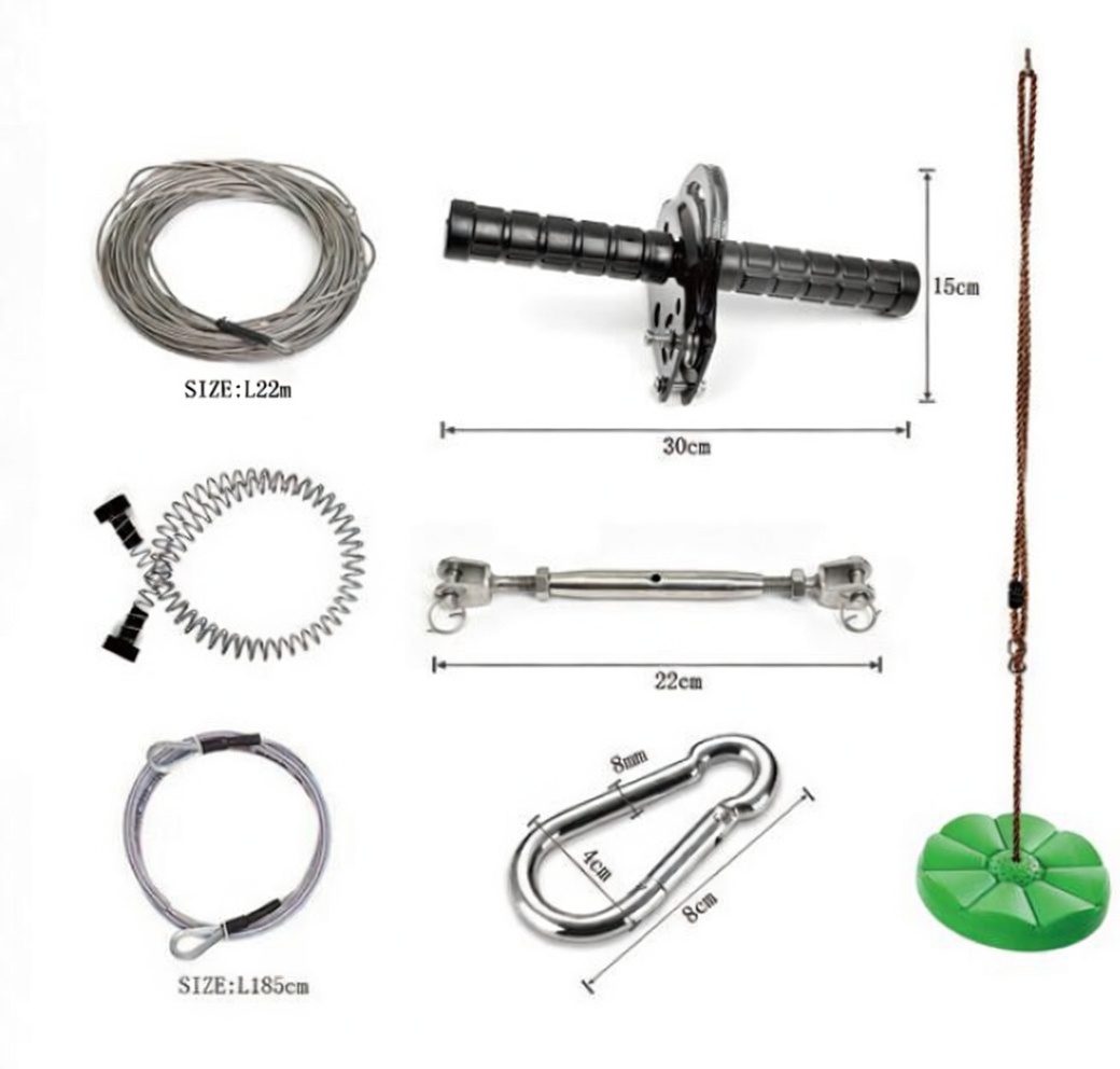 Volans 22m Flying Fox Kit – Backyard Zip Line Adventure Set