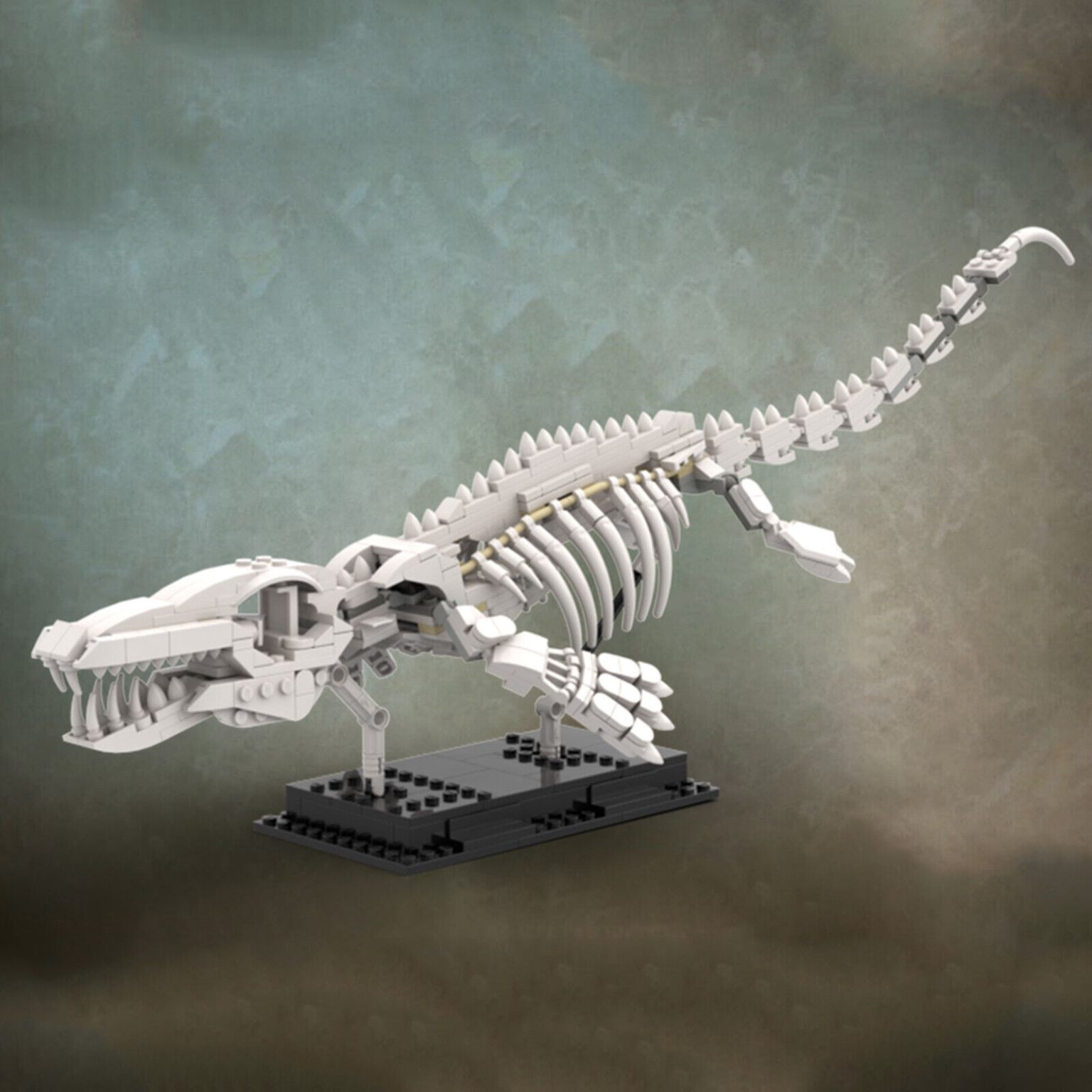 Mosasaur Skeleton Building Block Set – 418 Pieces