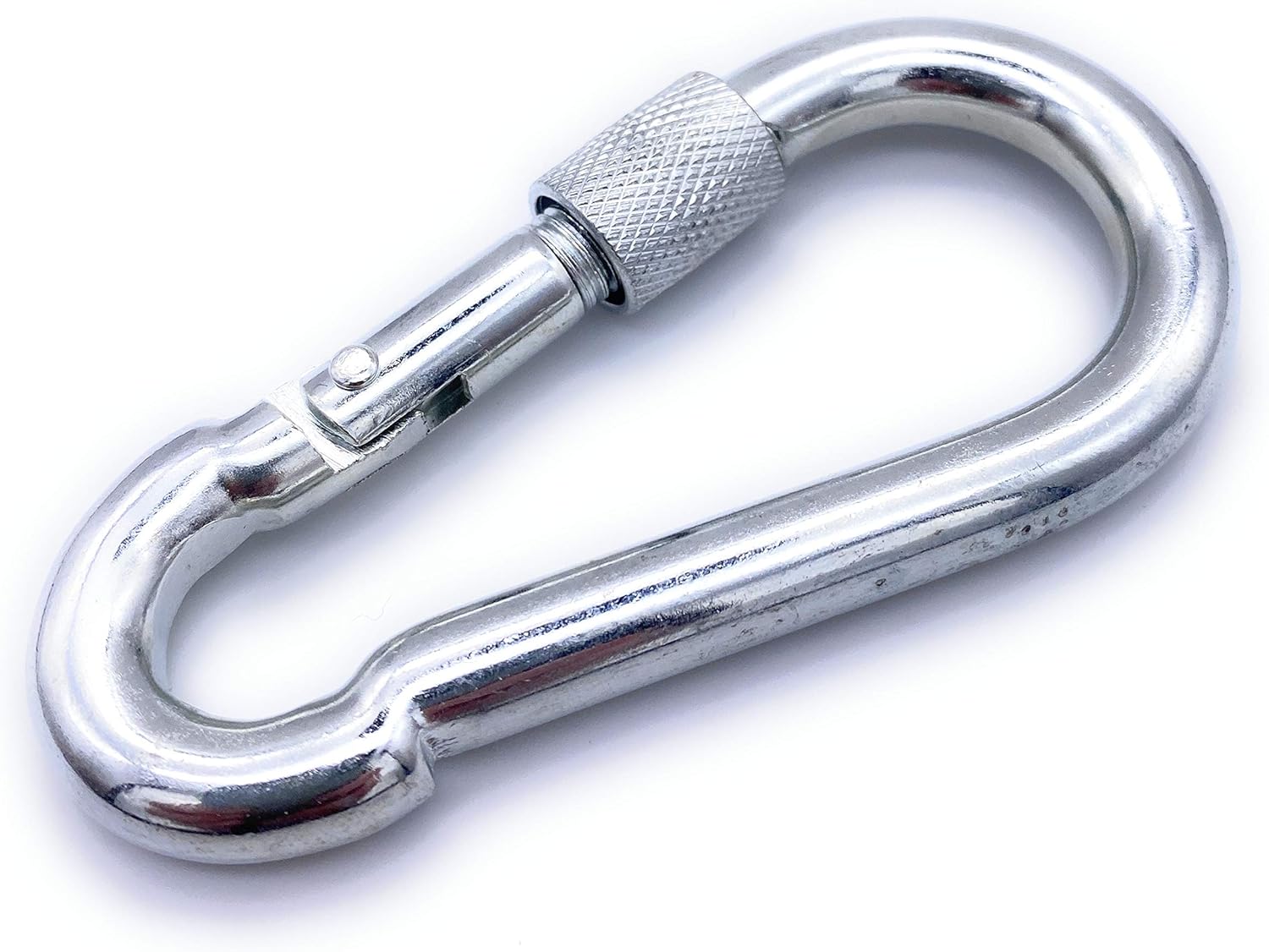 Galvanised Steel Screw Gate Carabiner 80mm - Image 4