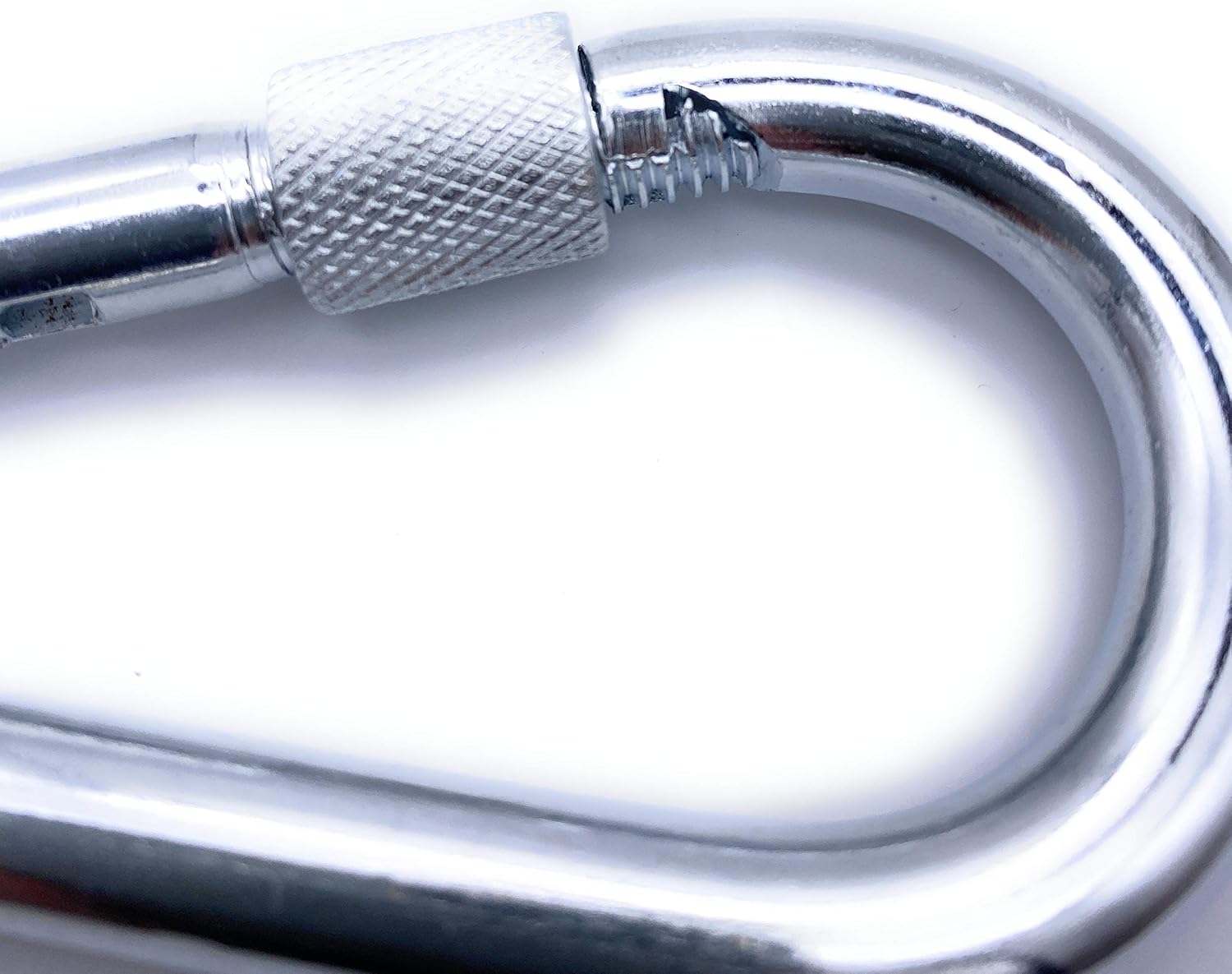 Galvanised Steel Screw Gate Carabiner 80mm - Image 3