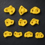 Bright Yellow Kids’ Rock Climbing Holds, 10-Pack