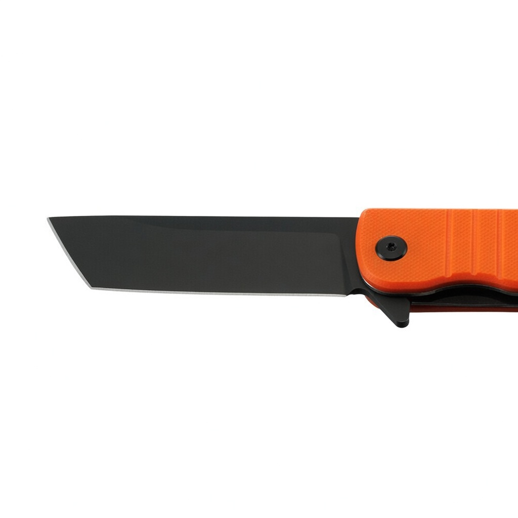 Stinger Orange G10 Folding Knife – D2 Steel | 82mm Blade | Liner Lock EDC - Image 3