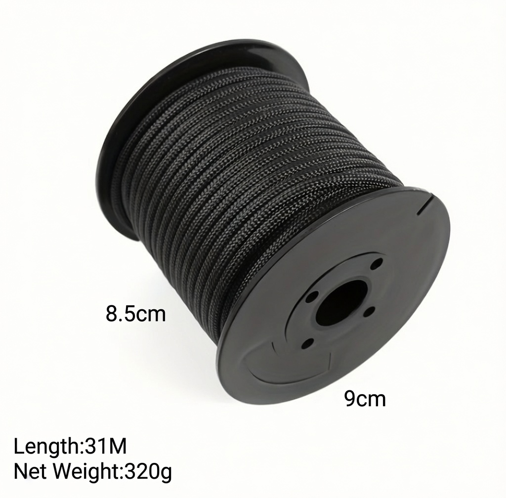 Survival Cord – Multi-Function Paracord with Fire Tinder, Fishing line & Cotton thread - Image 3