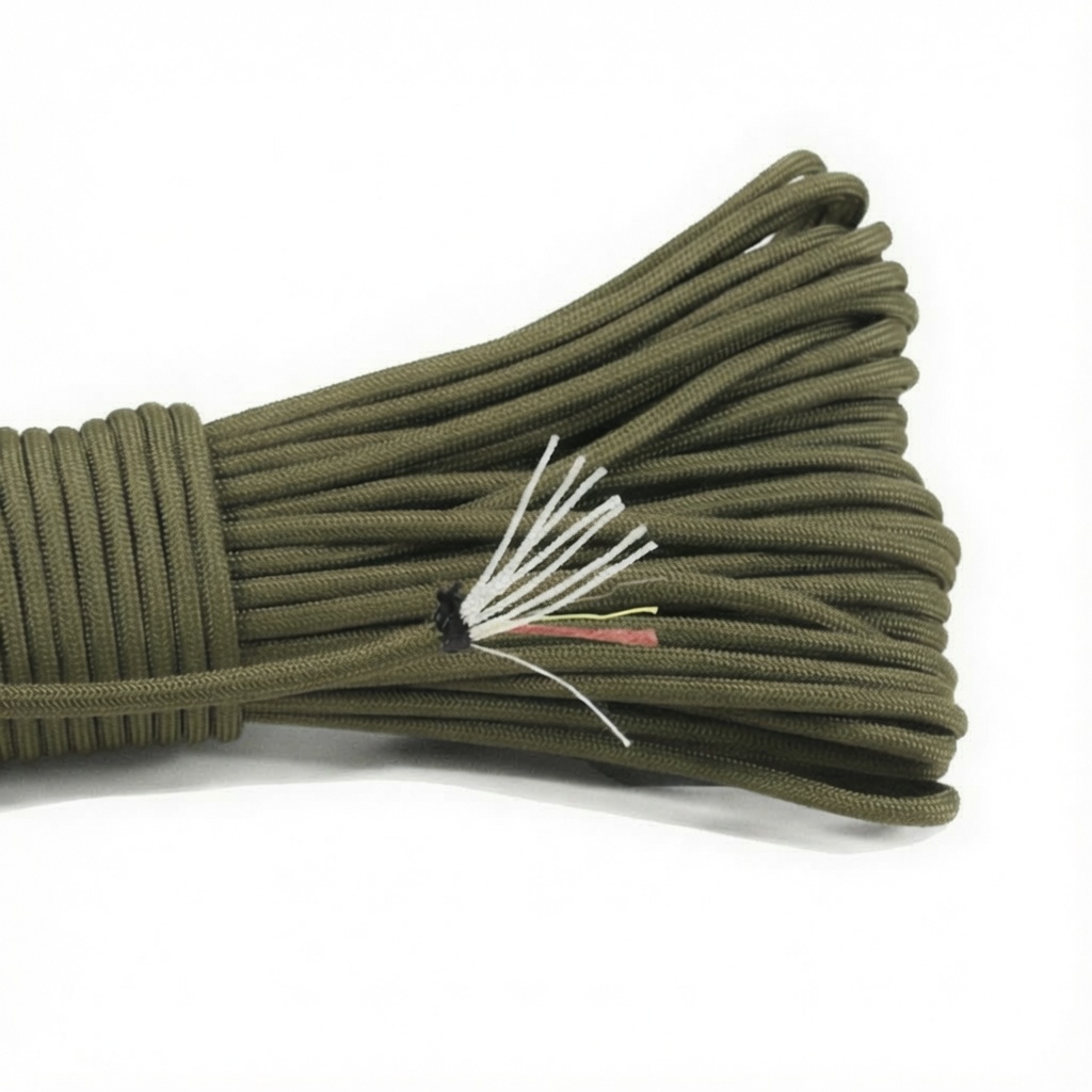 Survival Cord – Multi-Function Paracord with Fire Tinder, Fishing line & Cotton thread - Image 4