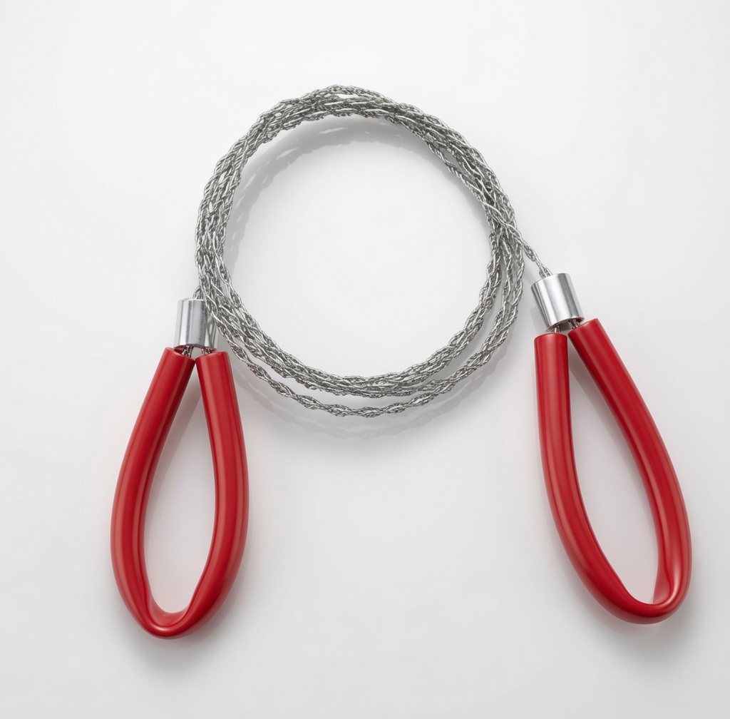 Serrated Wire Saw 80cm red handles