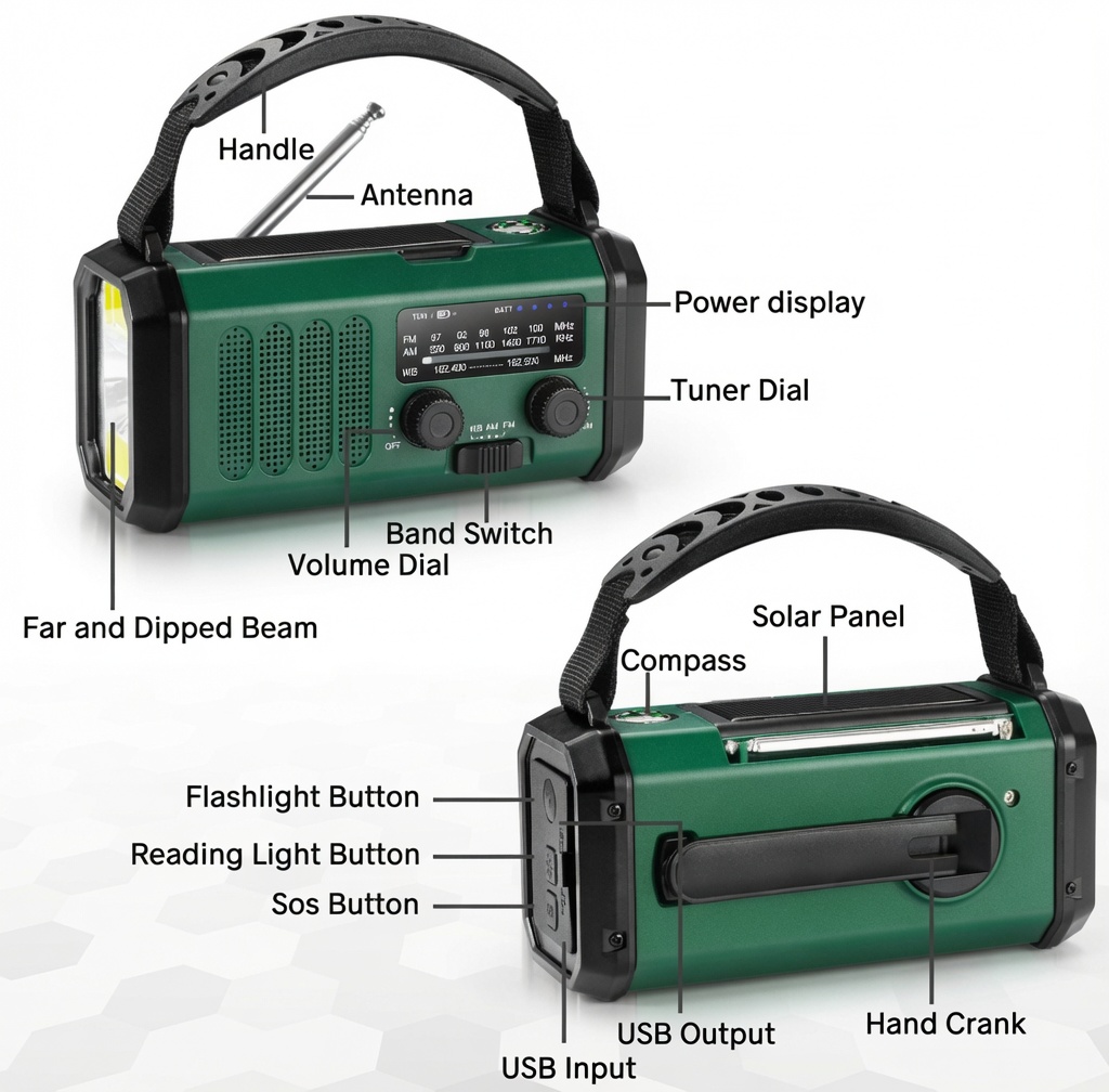 20000mAh Emergency Radio - 74,000mWh - Image 7