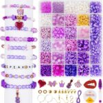 Purple Friendship Bracelet Making Kit – DIY Bead & Charm Set