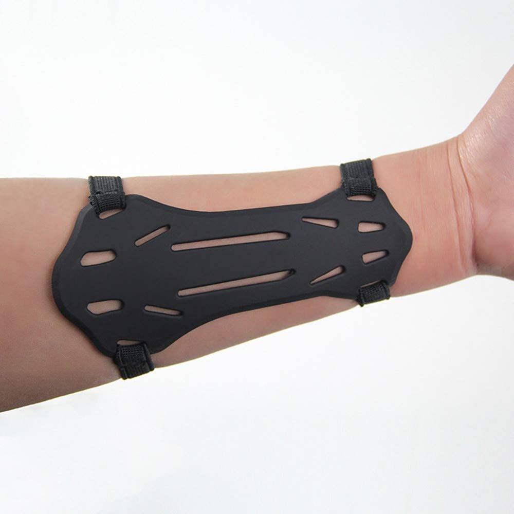 Archery Arm Guard — Kids & Youth, Black Rubber