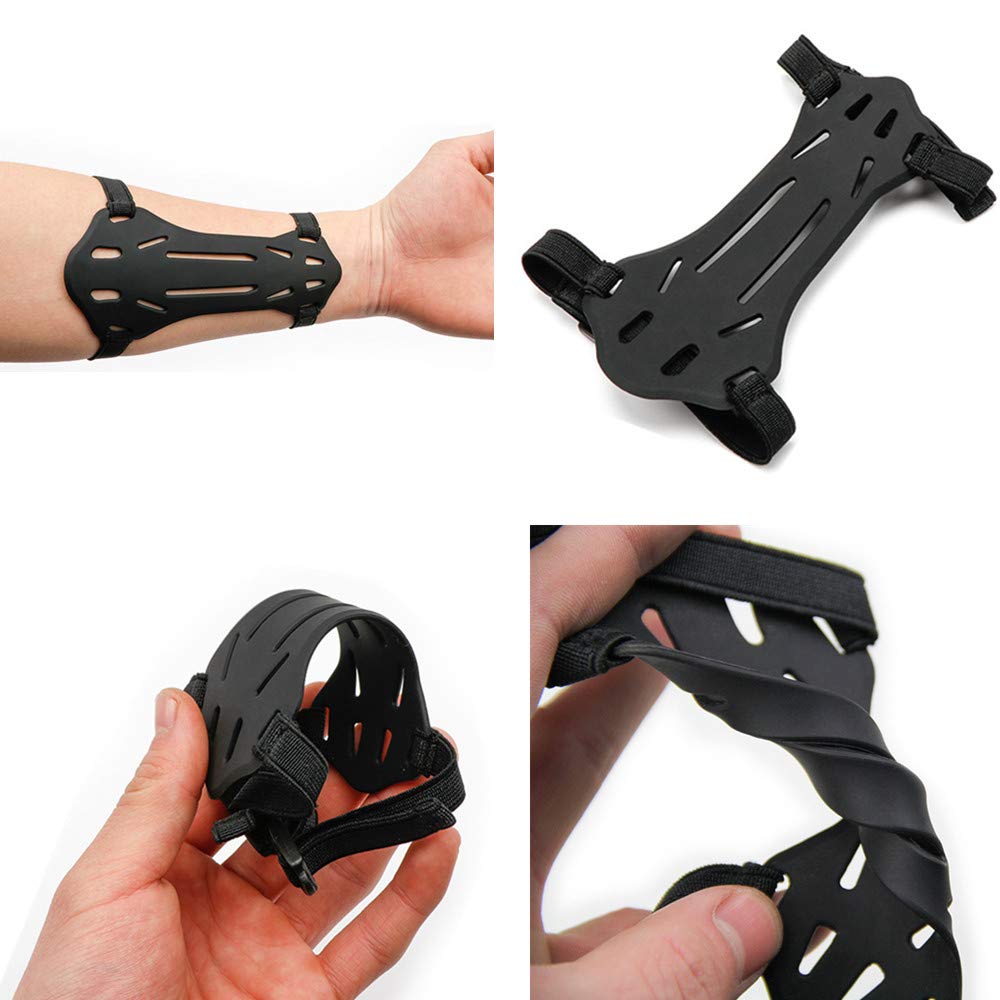 Archery Arm Guard — Kids & Youth, Black Rubber - Image 2
