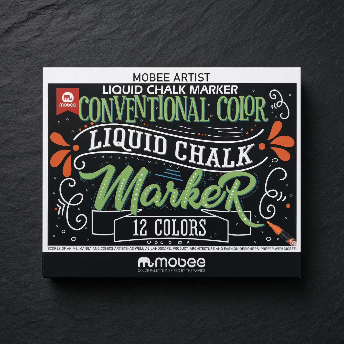 12 Colour Liquid Chalk Marker Set | Wipeable Kids Window & Board Markers