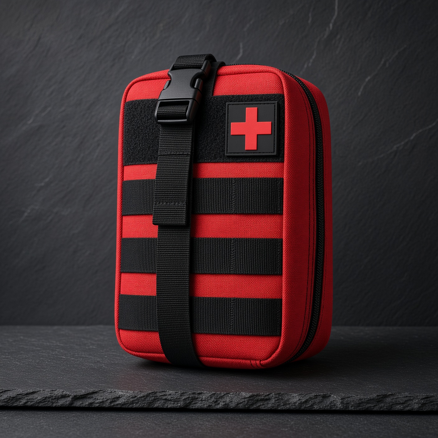 Red MOLLE EMT Pouch — 600D, Rip-Away (Bag Only) - Image 4