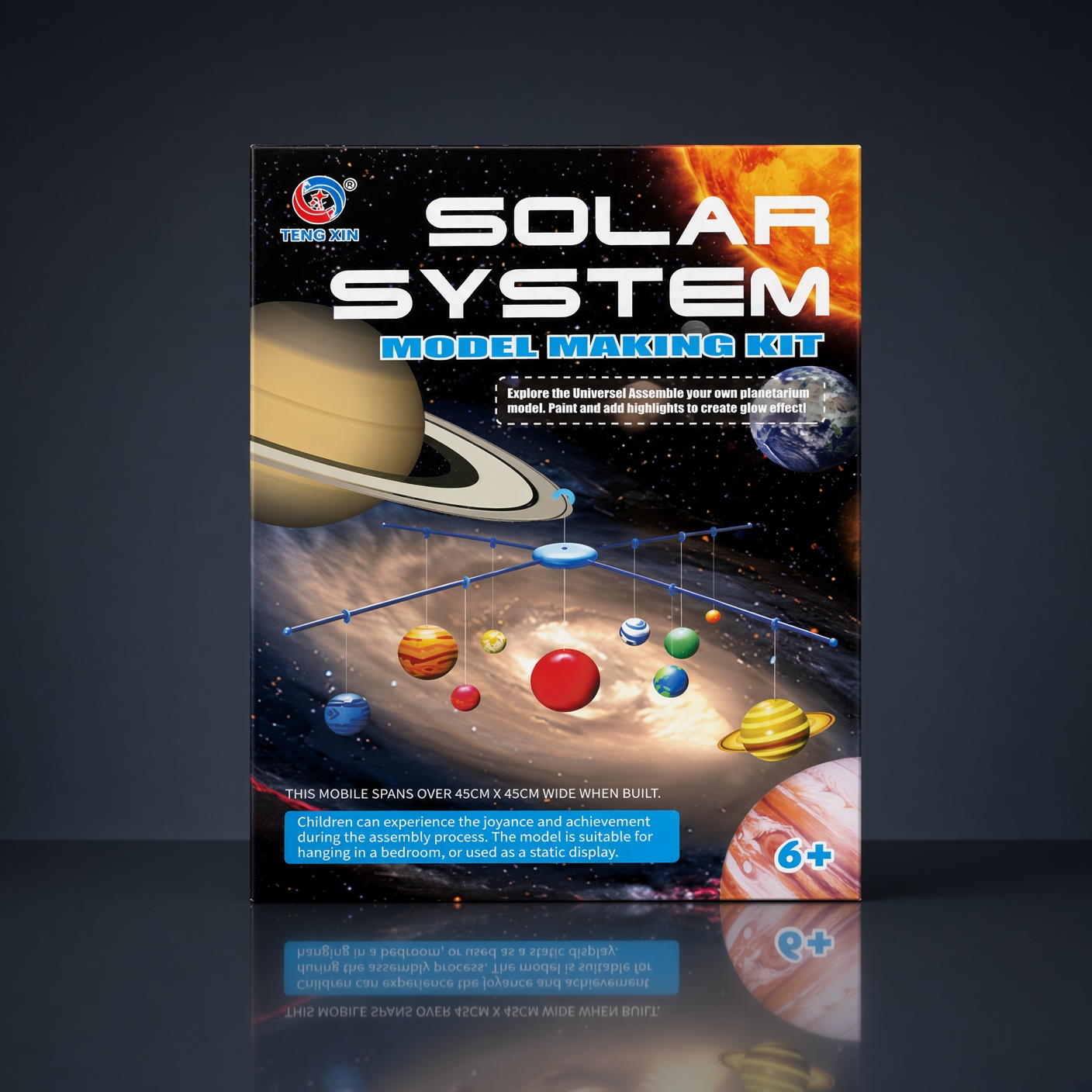 Hanging Solar System Kit | Paint & Build Mobile Ages 6+