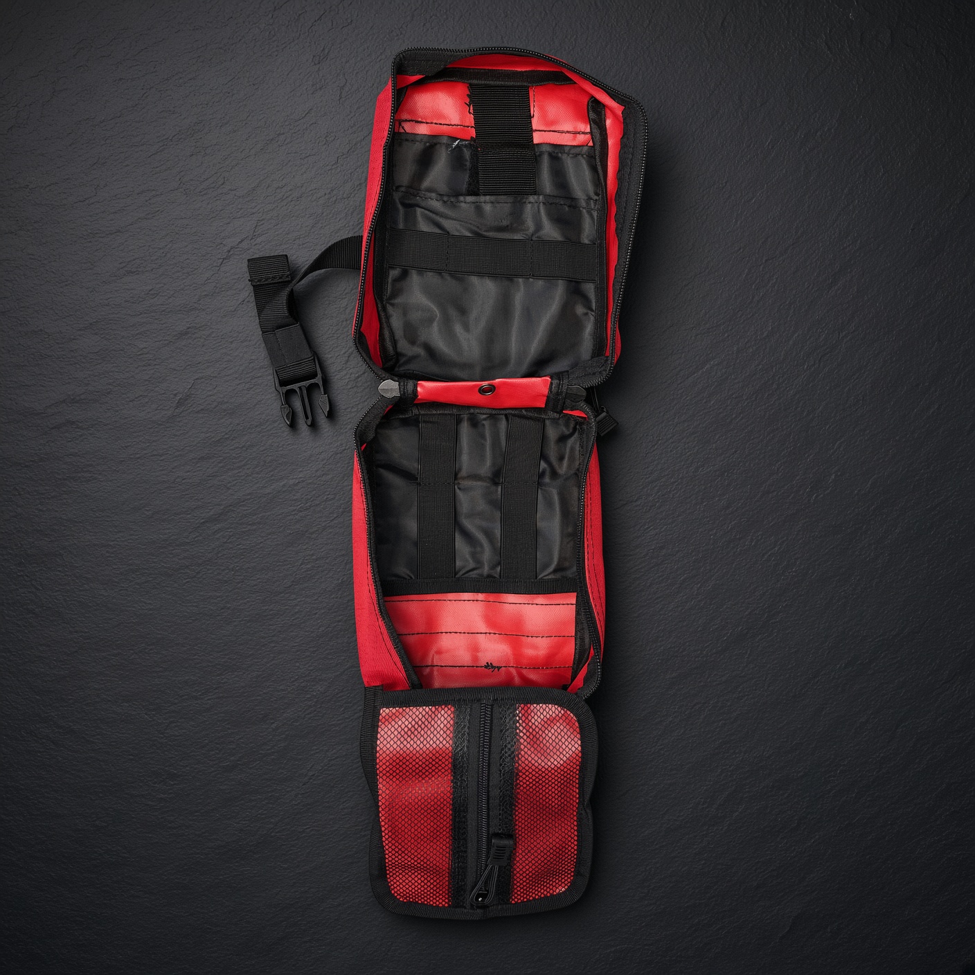 Red MOLLE EMT Pouch — 600D, Rip-Away (Bag Only) - Image 2