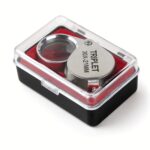 Metal Folding Loupe - 30×, 21 mm Glass Lens