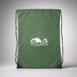 Volans Drawstring Storage Bag — Green Nylon